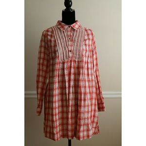 💜Sale💜 Candy Stripe Plaid Shirt Dress